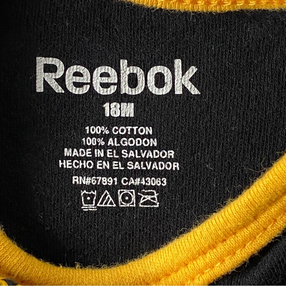 Bruins Reebok One Piece Size 18 Months NWT New Outfit Baby Boys Girls Black NHL - Picture 9 of 9